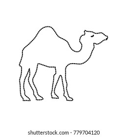 Camel cartoon silhouette