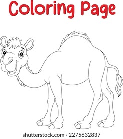 camel coloring page for children