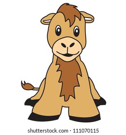 camel cute animal vector