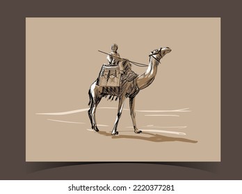 Camel Drawing, Camel s, mammal, animals, carnivoran png | PNGWing