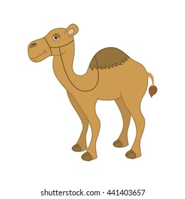 camel desert isolated icon design