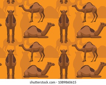 Camel Dromedary Background Seamless Wallpaper