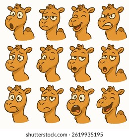 camel emotions set icons cartoon vector
vector set collection of cartoon animals illustration on white background
cartoon collection camel
Collection of 12 cartoon animals
