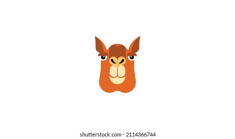 Camel face vector isolated icon. Emoji illustration. Camel vector emoticon