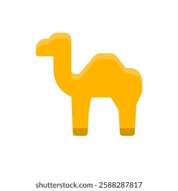 a camel flat icon illustration