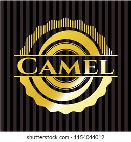 Camel gold shiny emblem