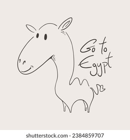 Camel and got to Egypt message