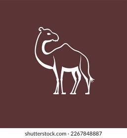 Camel graphic icon. Desert symbol camel. Vector illustration