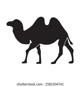 Camel Graphic Silhouette Logo Design Vector. Camel icon silhouette vector illustration.