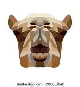 camel head mascot logo icon
