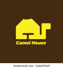 Camel House Yellow Logo Vector