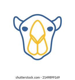Camel icon. Animal head vector symbol. Agriculture sign. Graph symbol for your web site design, logo, app, UI. EPS10.