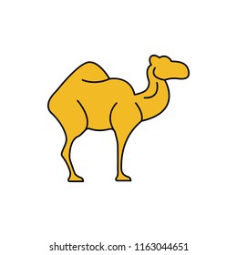 Camel icon, cartoon style