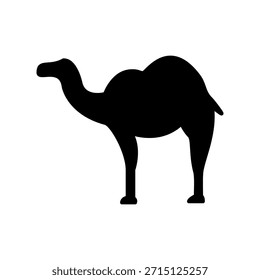 Ícone Camelo Animais Domésticos Estilo de Design Sólido