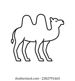 Camel icon. High quality black vector illustration.