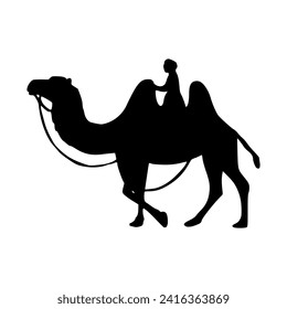 Camel icon Illustration. Camel Silhouette

