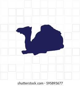 Camel icon isolated. Modern flat pictogram, business, marketing, internet concept. Logo illustration