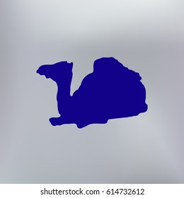 Camel icon isolated. Modern flat pictogram, business, marketing, internet concept. Logo illustration