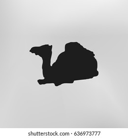 Camel icon isolated. Modern flat pictogram, business, marketing, internet concept. Logo illustration