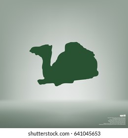 Camel icon isolated. Modern flat pictogram, business, marketing, internet concept. Logo illustration