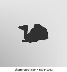 Camel icon isolated. Modern flat pictogram, business, marketing, internet concept. Logo illustration