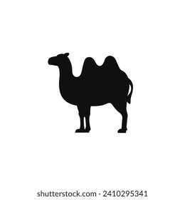 Camel icon isolated on white background