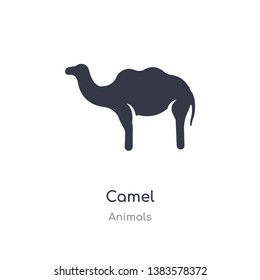 camel icon. isolated camel icon vector illustration from animals collection. editable sing symbol can be use for web site and mobile app