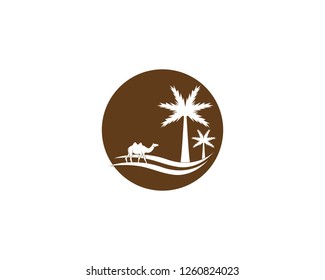 Camel icon logo design vector illustration
