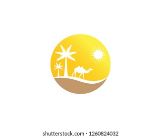 Camel icon logo design vector illustration