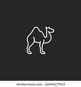 Camelo ícone logotipo vetor plano design
