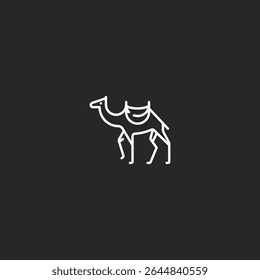Camelo ícone logotipo vetor plano design