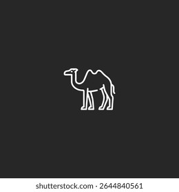 Camelo ícone logotipo vetor plano design