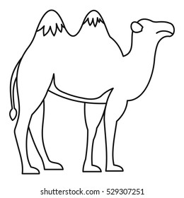 Camel icon. Outline illustration of camel vector icon for web