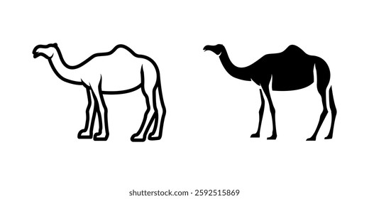 Camel icon set. for mobile concept and web design on white background