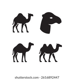 Camel Icon Set Vector Art