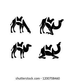 Camel icon silhouette vector illustration