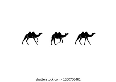 Camel icon silhouette vector illustration