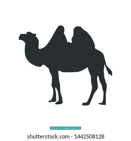 Camel Icon Silhouette Vector Illustration Logo Template For Website Or Mobile App