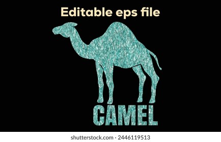 Camel icon silhouette vector illustration