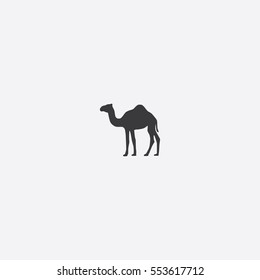 Camel Icon Silhouette Vector Illustration