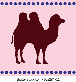 Camel icon silhouette vector illustration