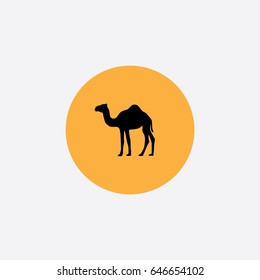 Camel icon silhouette vector illustration