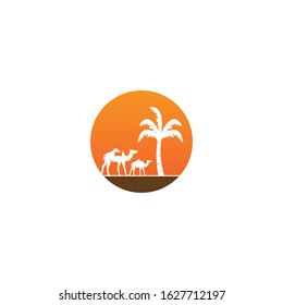 Camel icon and symbol vector illustration