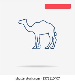 Camel icon. Vector concept illustration for design.