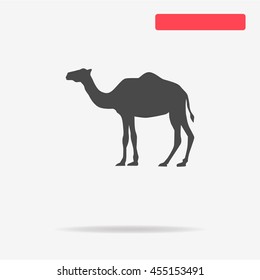 Camel icon. Vector concept illustration for design.