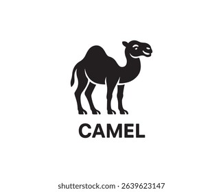 Camel icon vector design art illustration.