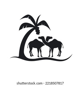 camel  icon vector illustration design template web