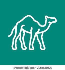 Camel icon vector image. Can also be used for Village. Suitable for mobile apps, web apps and print media.