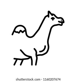 Camel icon vector isolated on white background, Camel transparent sign