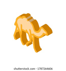 Camel Icon Vector. Isometrisches Kamelzeichen. farbige einzelne Symbolillustration